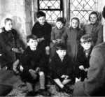 Kimpton Parish Church: Sunday School in the Parvis room over the porch, c1960